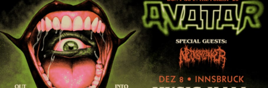 Avatar - Out of the Shadows into the Dark - Di., 08.12.2026, 20:00 at Music Hall, Grabenweg 74, 6020 Innsbruck, Österreich