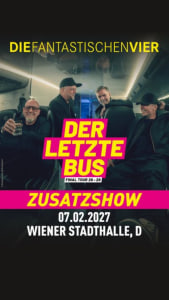 DIE FANTASTISCHEN VIER - Sun, Feb 07, 2027, 20:00 at Wiener Stadthalle, Roland-Rainer-Platz 1, 1150 Wien, Österreich