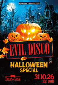 EVIL DISCO - Sat, Oct 31, 2026, 22:00 at Viper Room Vienna, Landstrasser Hauptstr. 38, 1030 Wien, Österreich