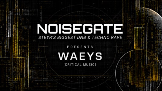 noisegate xl with waeys – dnb ＆ techno steyr - Sat, Sep 26, 2026, 21:00 at Kulturhaus röda, Gaswerkgasse 2, 4400 Steyr, Österreich