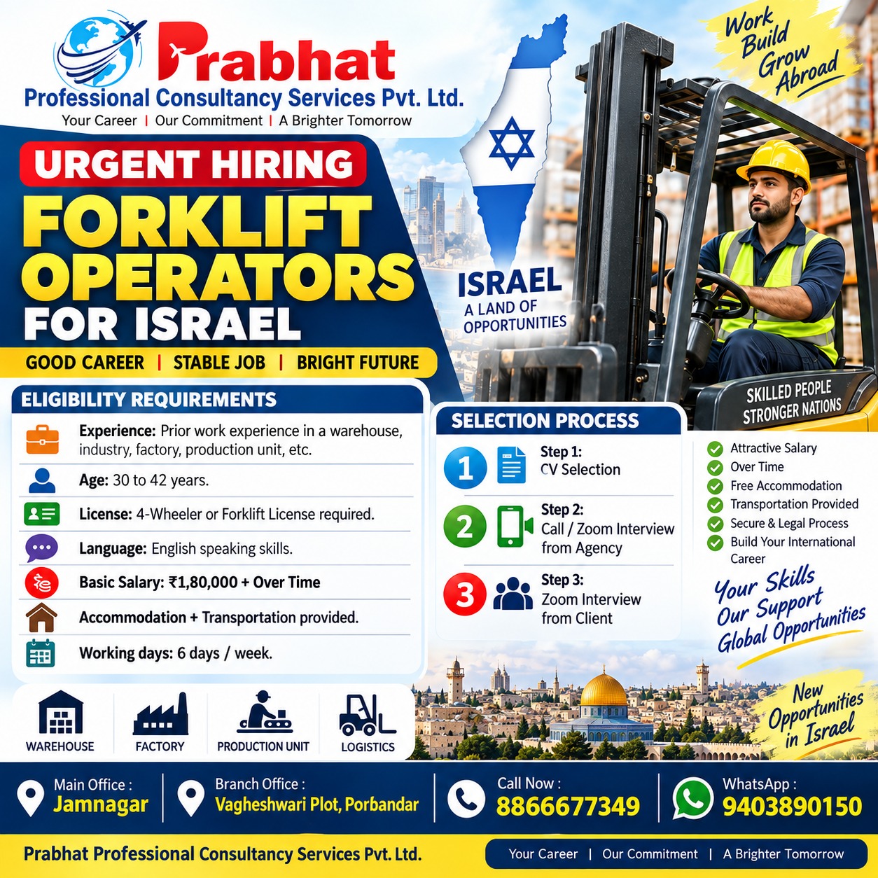 Forklift Operator poster — Israel