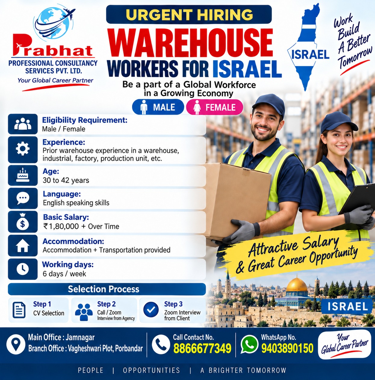 Warehouse Worker poster — Israel