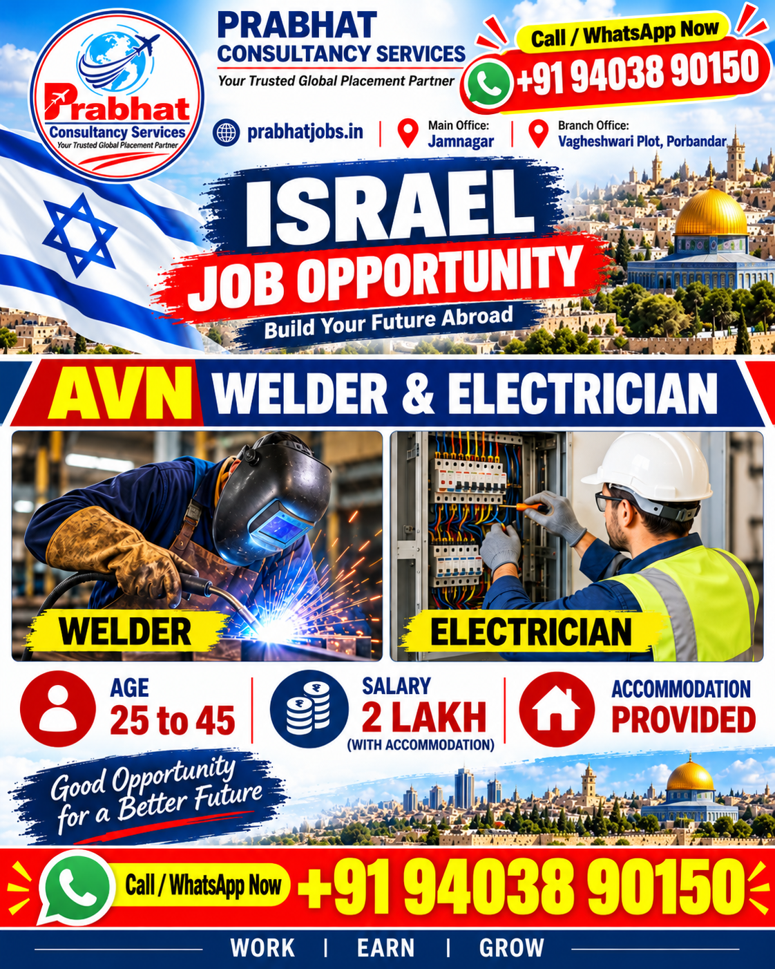 Electrician poster — Israel