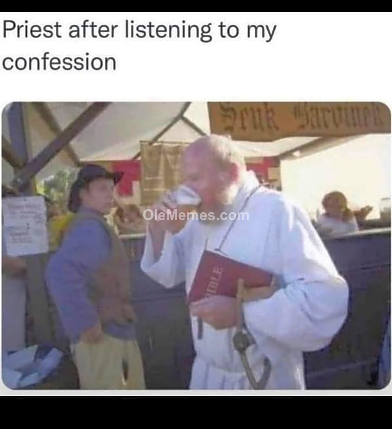 Priest can't handle my shit 