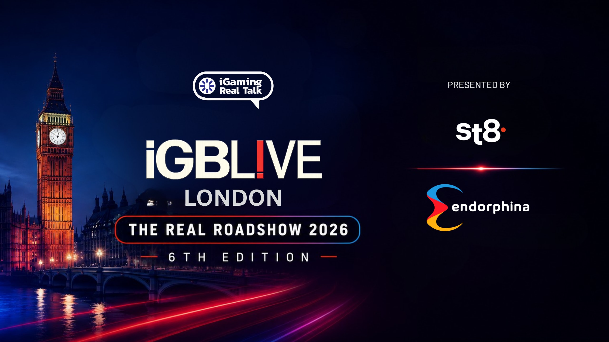 St8 and Endorphina Sponsor iGaming Real Talk's iGB LIVE London Series