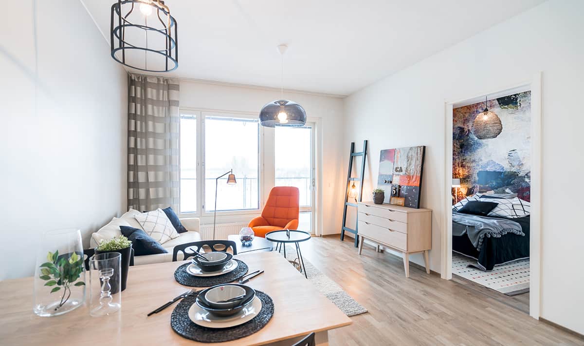 Esimerkkiasunto 2h+kt+s 44 m²