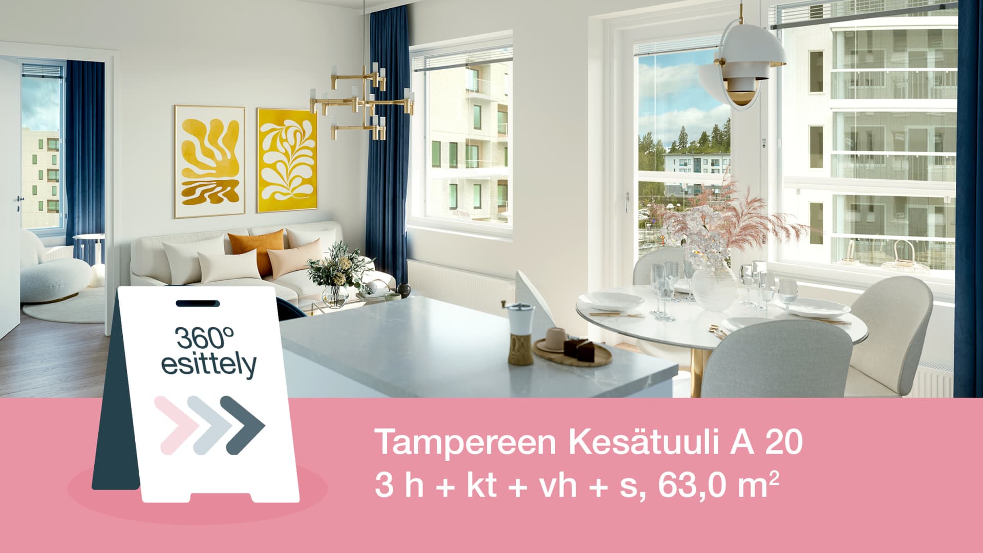 Myytävät asunnot Tampereen Kesätuuli. Niemenranta.