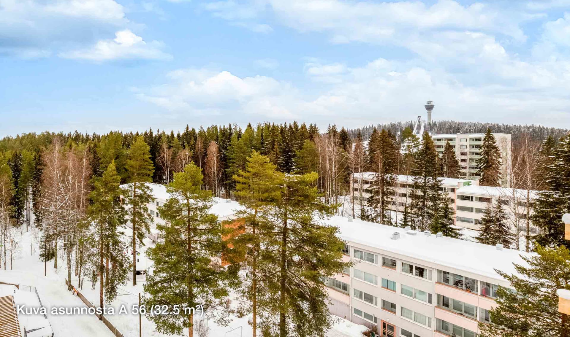 Myytävät asunnot Kuopio Puijonlaakso. Kuopion Hiihtomestari.