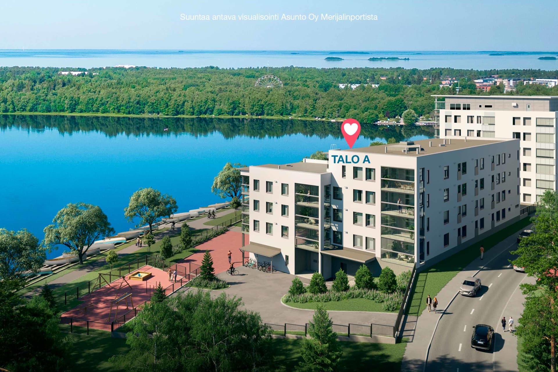 Asunto Oy Oulun Merijalinportissa on rivi- ja kerrostalokoteja. Rivitalokodit ovat kahdessa kerroksessa entisöidyssä talossa. Jokaisesta asunnosta on näkymät suistomaiseman suuntaan. Suuntaa antava visualisointi. Myytävät asunnot Oulun Merijalinportti, Tuira, Merijalinranta.