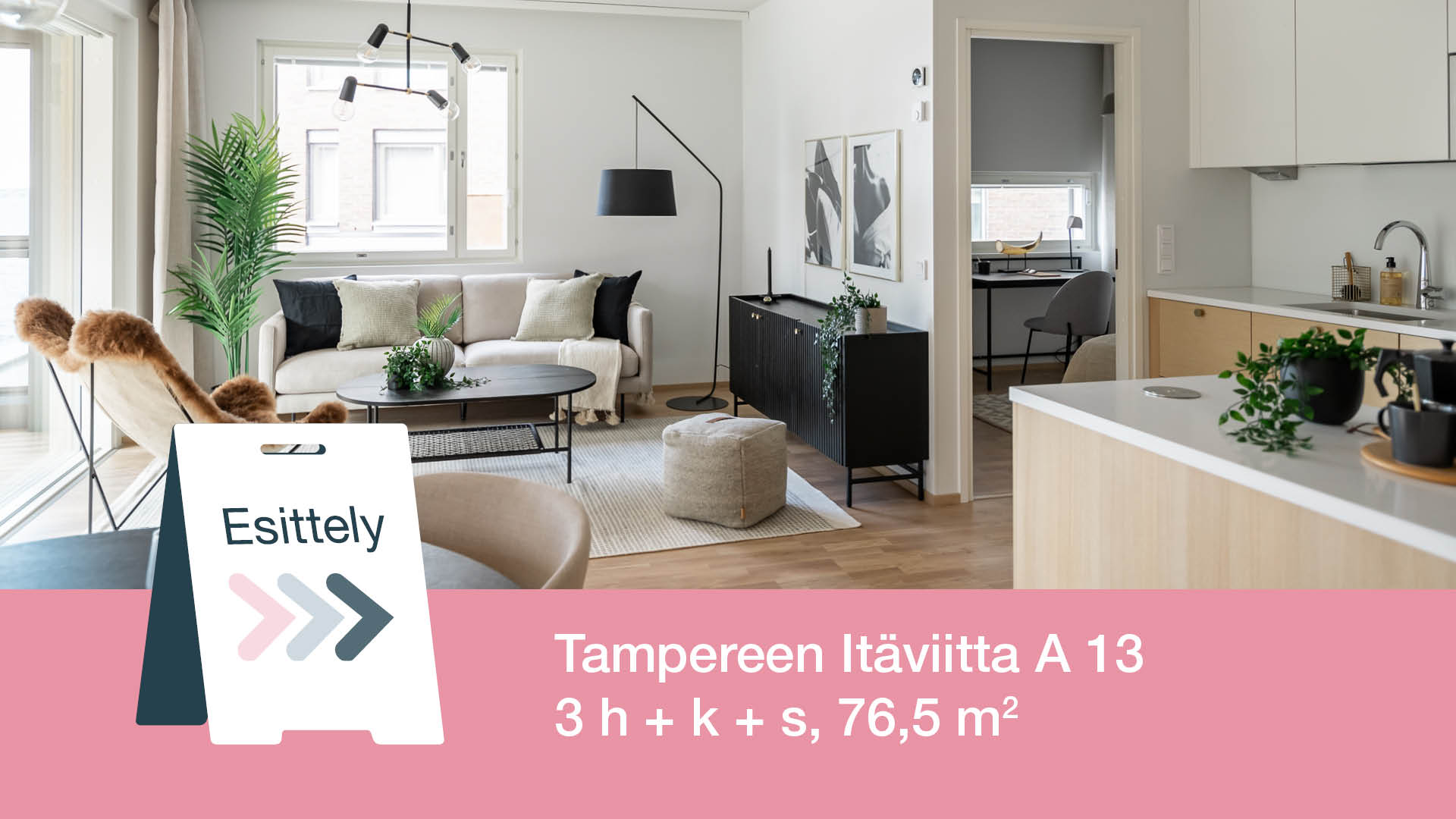 Myytävät asunnot Tampereen Ranta-Tampella, Tampereen Itäviitta