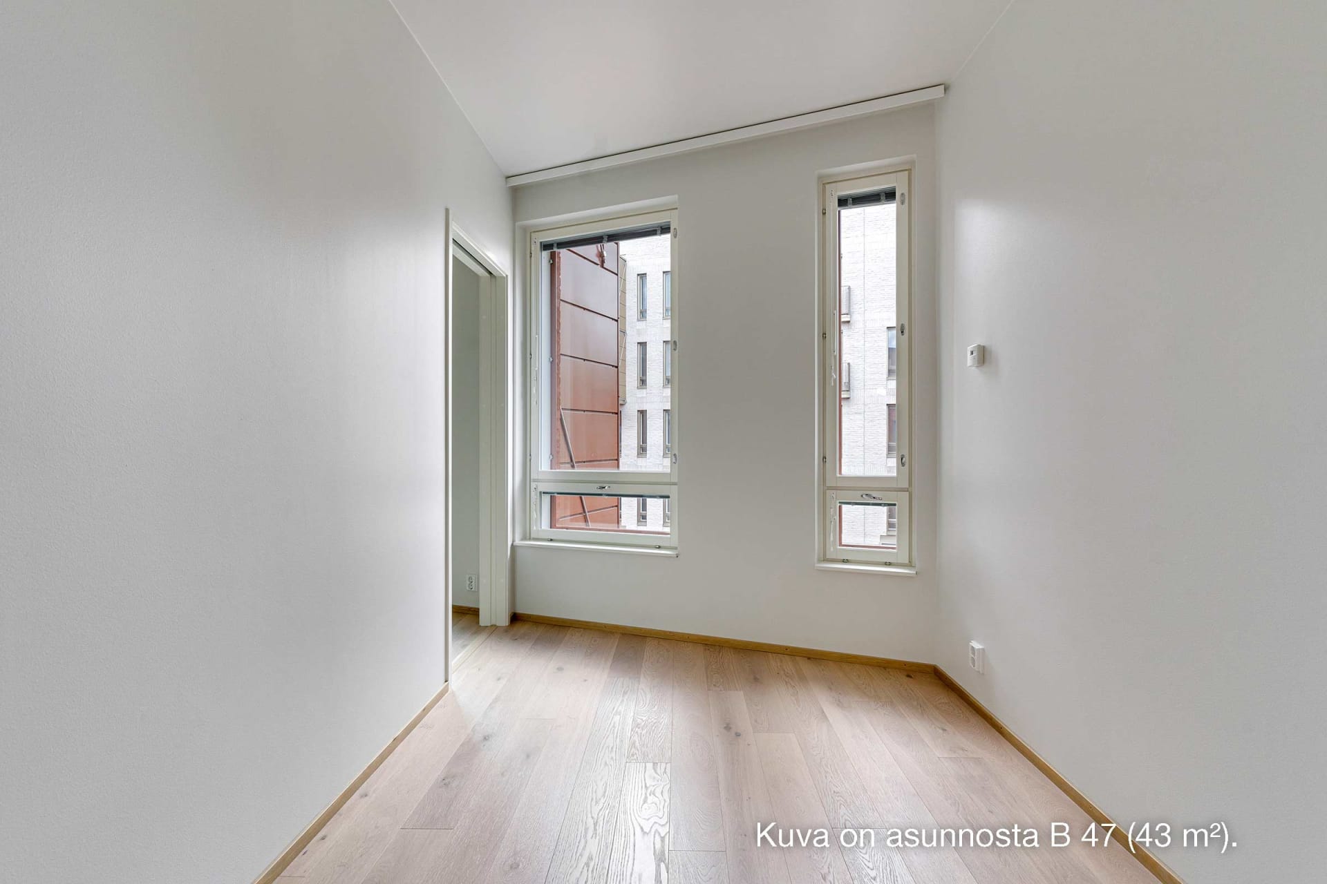 Myytävät asunnot Helsingin Waltari, Töölöntulli, Meilahti. Kuva on Helsingin Waltarin asunnosta B 47.
