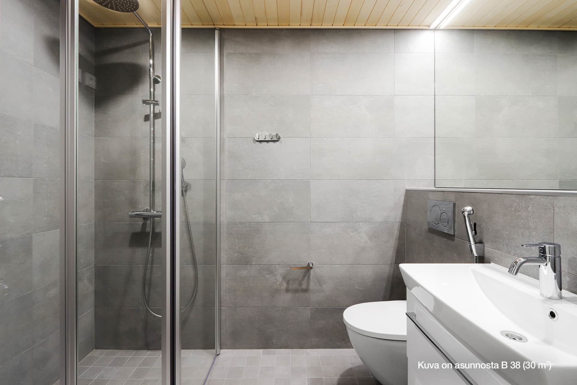 Myytävät asunnot Helsingin Waltari, Töölöntulli. Kuva asunnosta B 38.