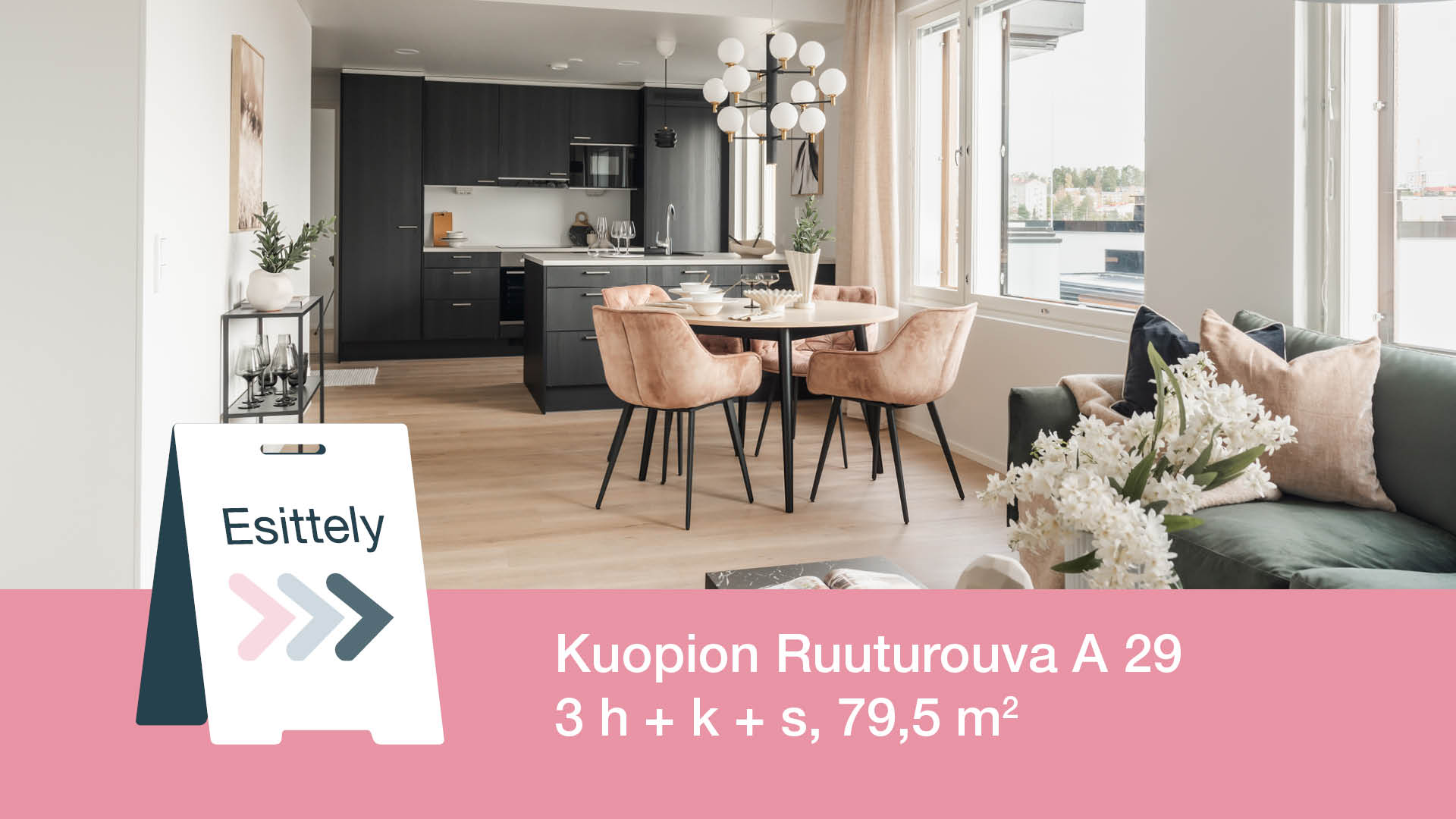 Myytävät asunnot Kuopion keskustassa. Kuopion Ruuturouva.