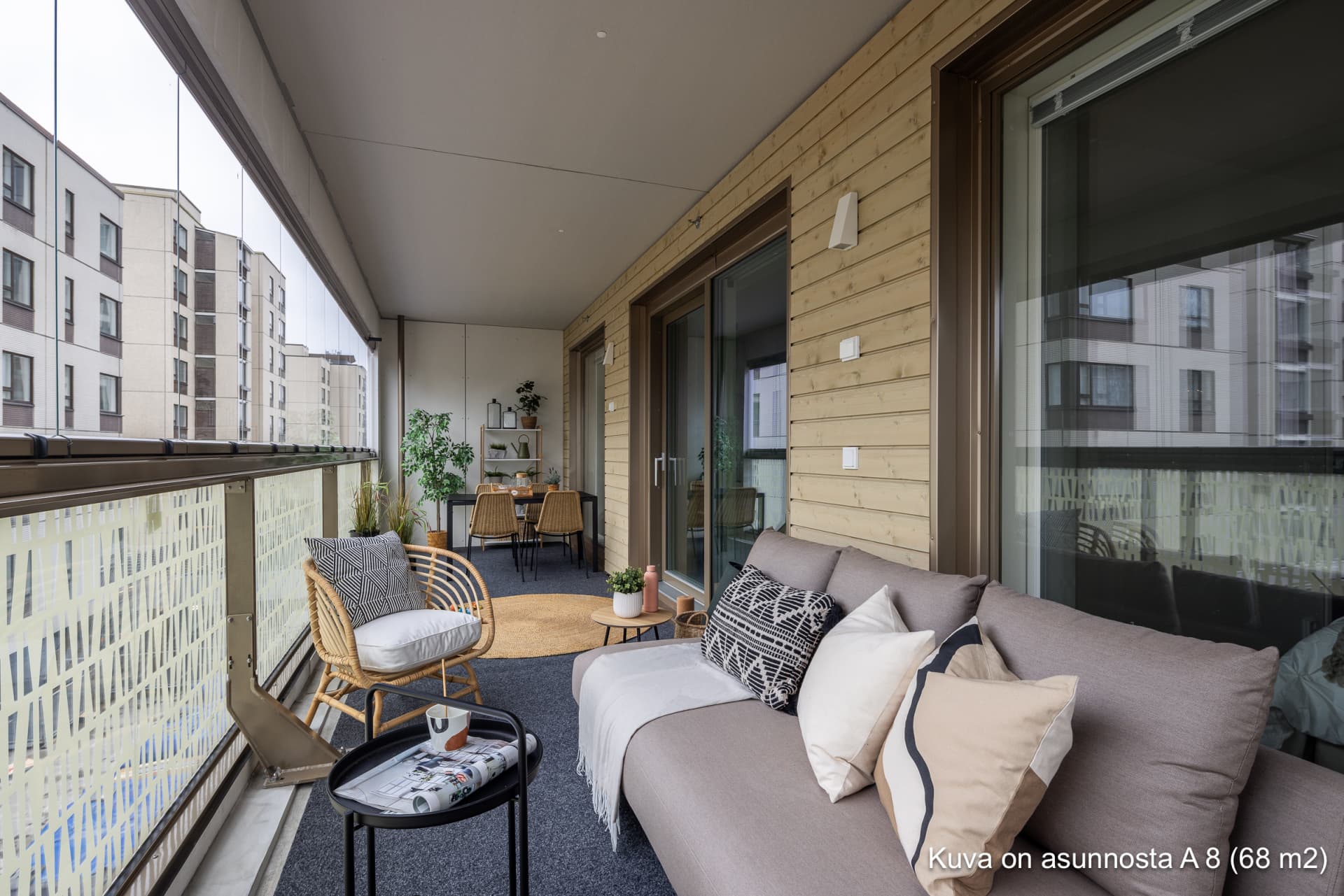 Myytävät asunnot Espoon Tuultentietäjä. Tapiola. Kuva on asunnosta A 8.