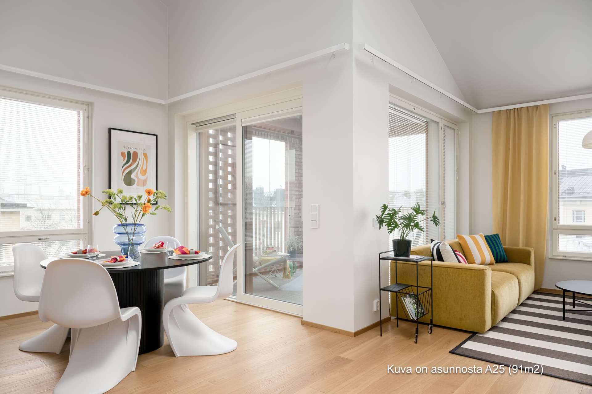 Myytävät asunnot Helsingin Waltari, Töölöntulli, Meilahti. Kuva on Helsingin Waltarin asunnosta A 25.