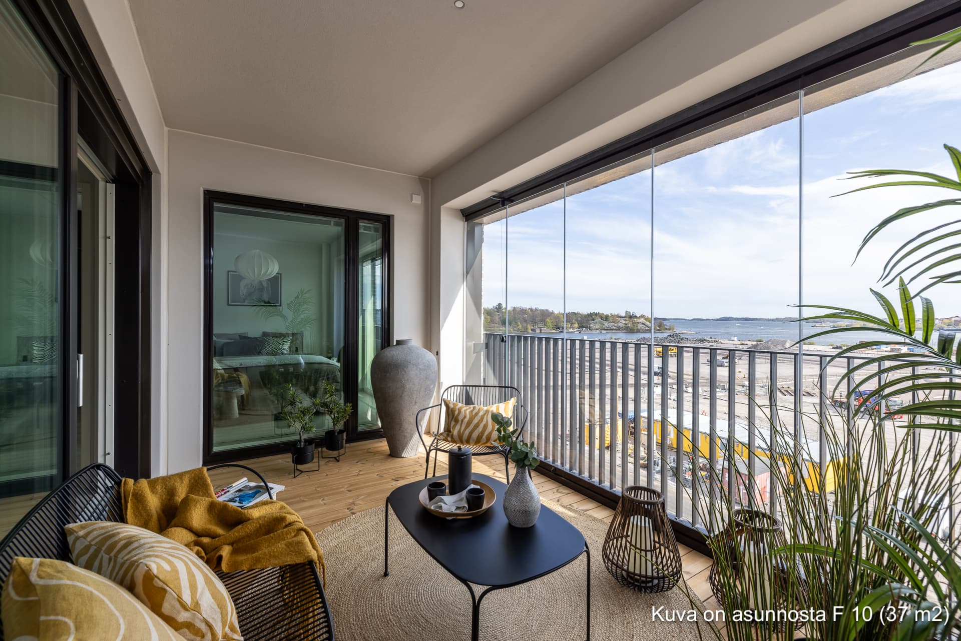 Myytävät asunnot Helsingin Nihdin Portti, Kalasatama, Sompasaari. Kuva on Helsingin Nihdin Portin asunnosta F 10.