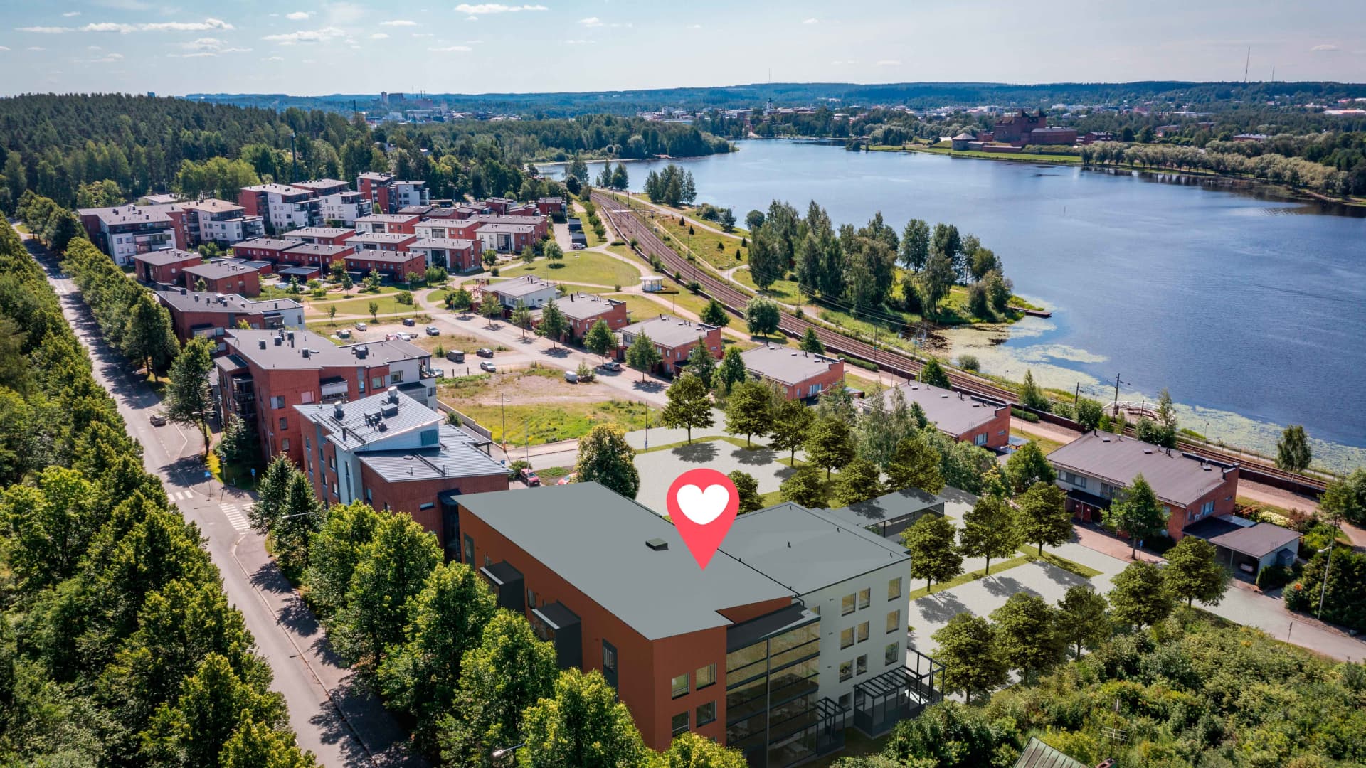 Myytävät asunnot Hämeenlinnan Helmi, Sairionranta. Osasta koteja on upeita järvinäkymiä!