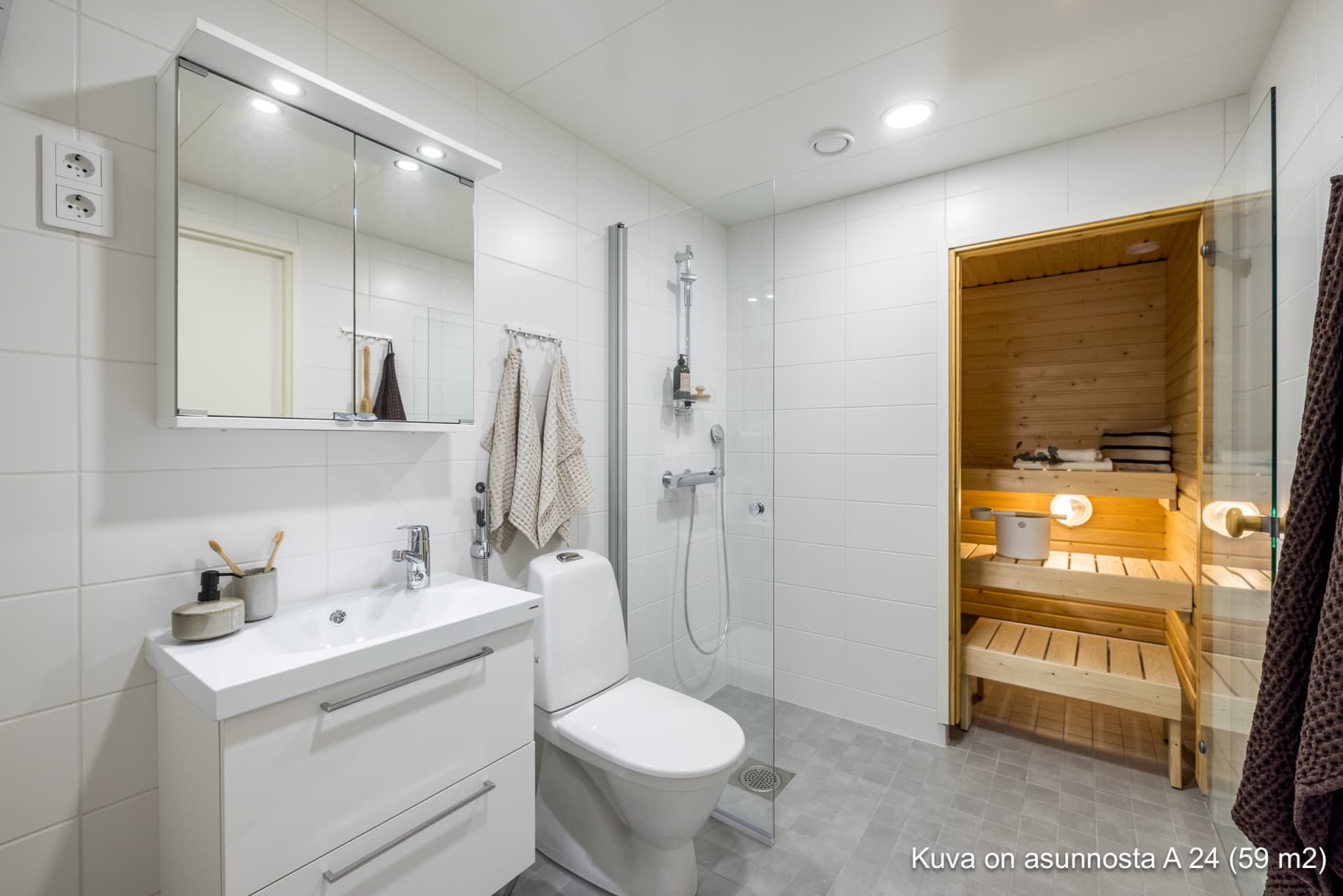 Myytävät asunnot Vantaan Viikuna, Hakunila. Kuva on Vantaan Viikunan asunnosta A 24.