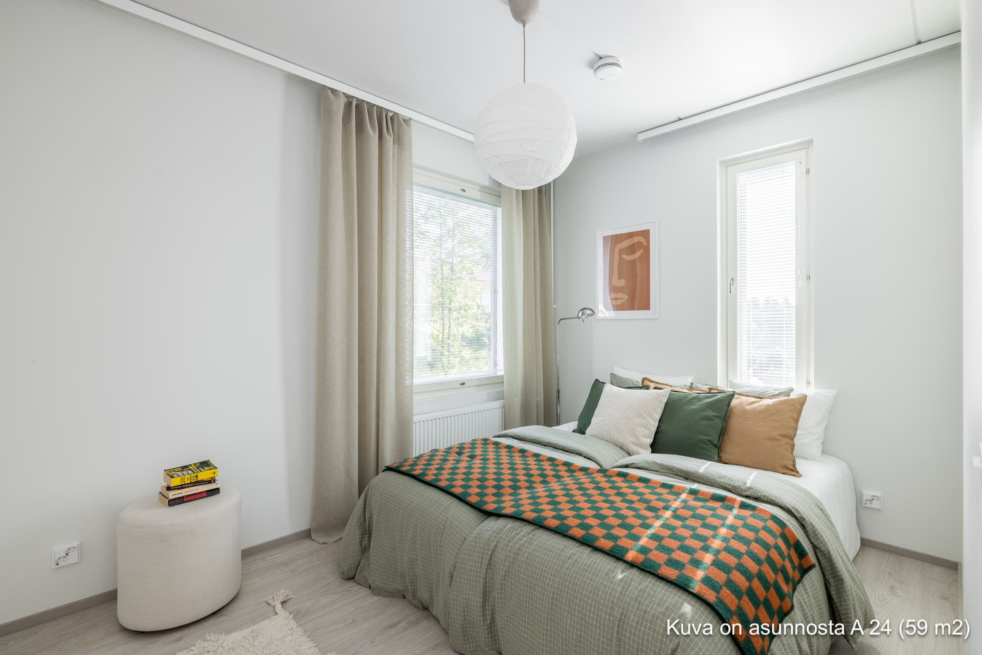 Myytävät asunnot Vantaan Viikuna, Hakunila. Kuva on Vantaan Viikunan asunnosta A 24.