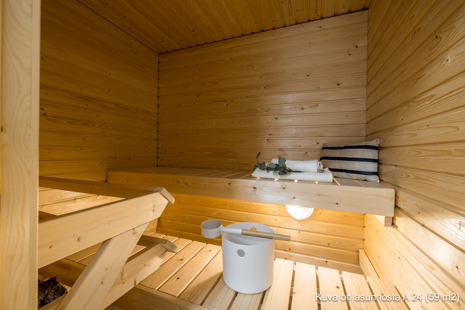 Myytävät asunnot Vantaan Viikuna, Hakunila. Kuva on Vantaan Viikunan asunnosta A 24.