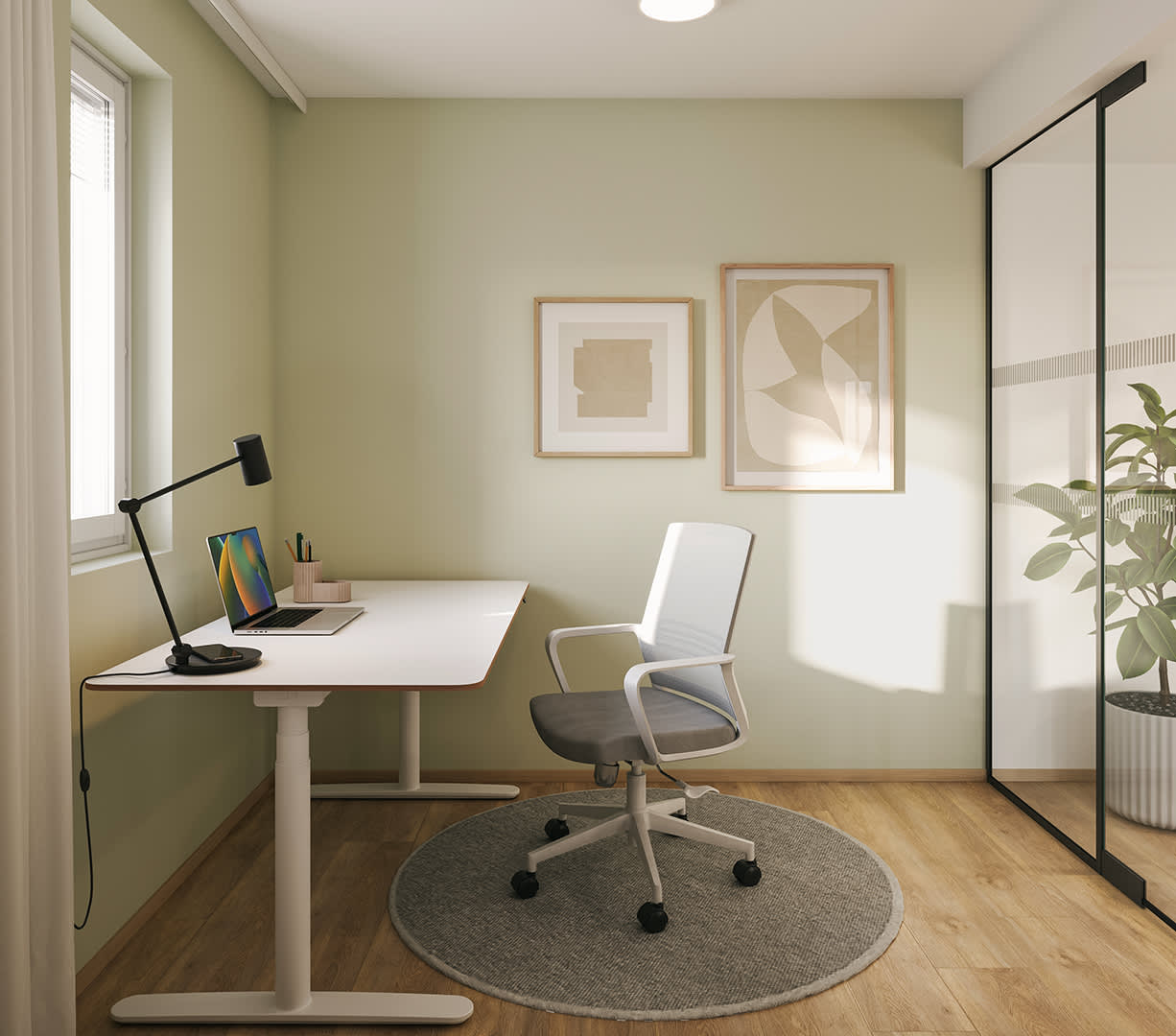 Helsingin Poppeliin tulee mm. työtila. Suuntaa antava visualisointi.