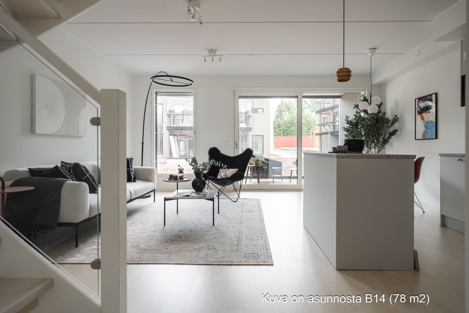 Myytävät asunnot Raaseporin Norra Marina, Tammisaari. Kuva on Raaseporin Norra Marinan asunnosta B 14.