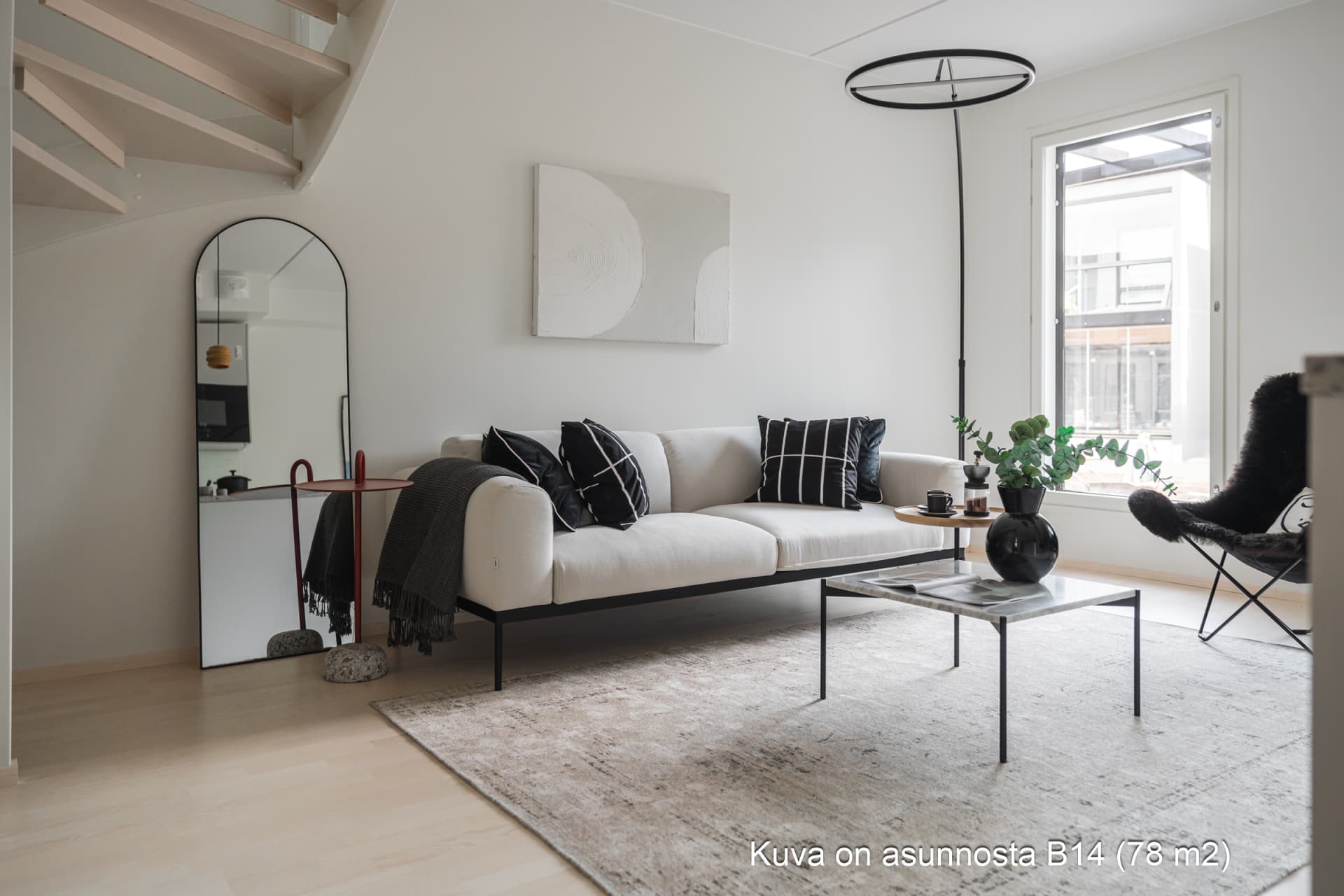 Myytävät asunnot Raaseporin Norra Marina, Tammisaari. Kuva on Raaseporin Norra Marinan asunnosta B 14.