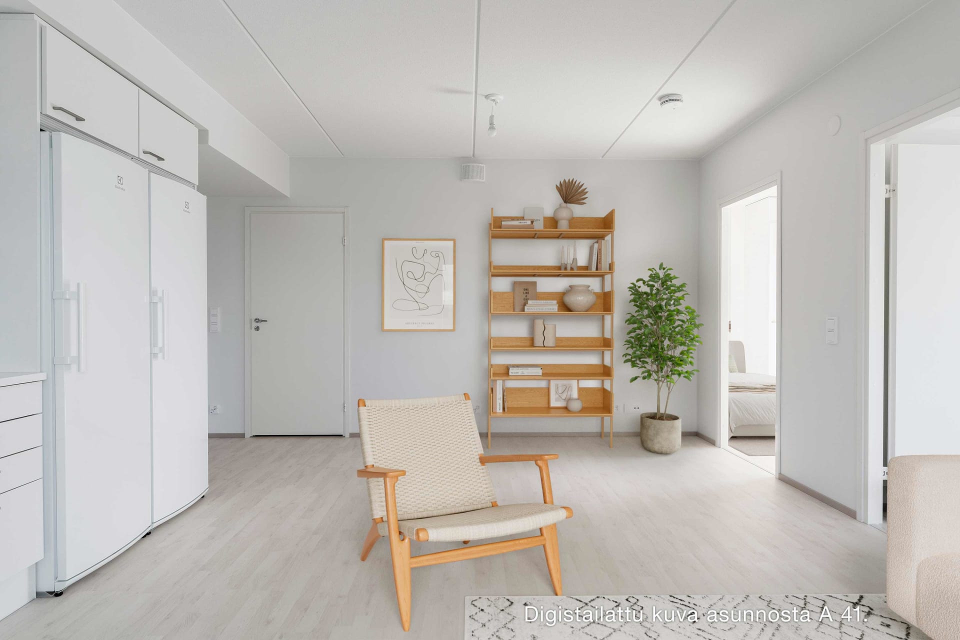 Myytävät asunnot Vantaan Viikuna, Kaskela, Hakunila. Digistailattu kuva Vantaan Viikunan asunnosta A 41.