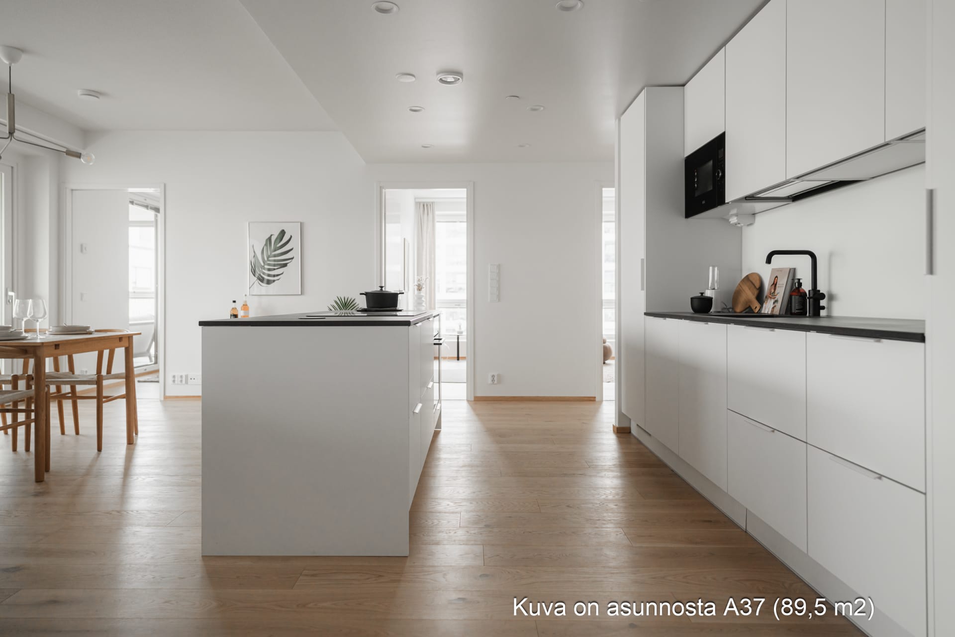 Myytävät asunnot Espoon Tuultentietäjä, Tapiola. Kuva on Espoon Tuultentietäjän asunnosta A 37.