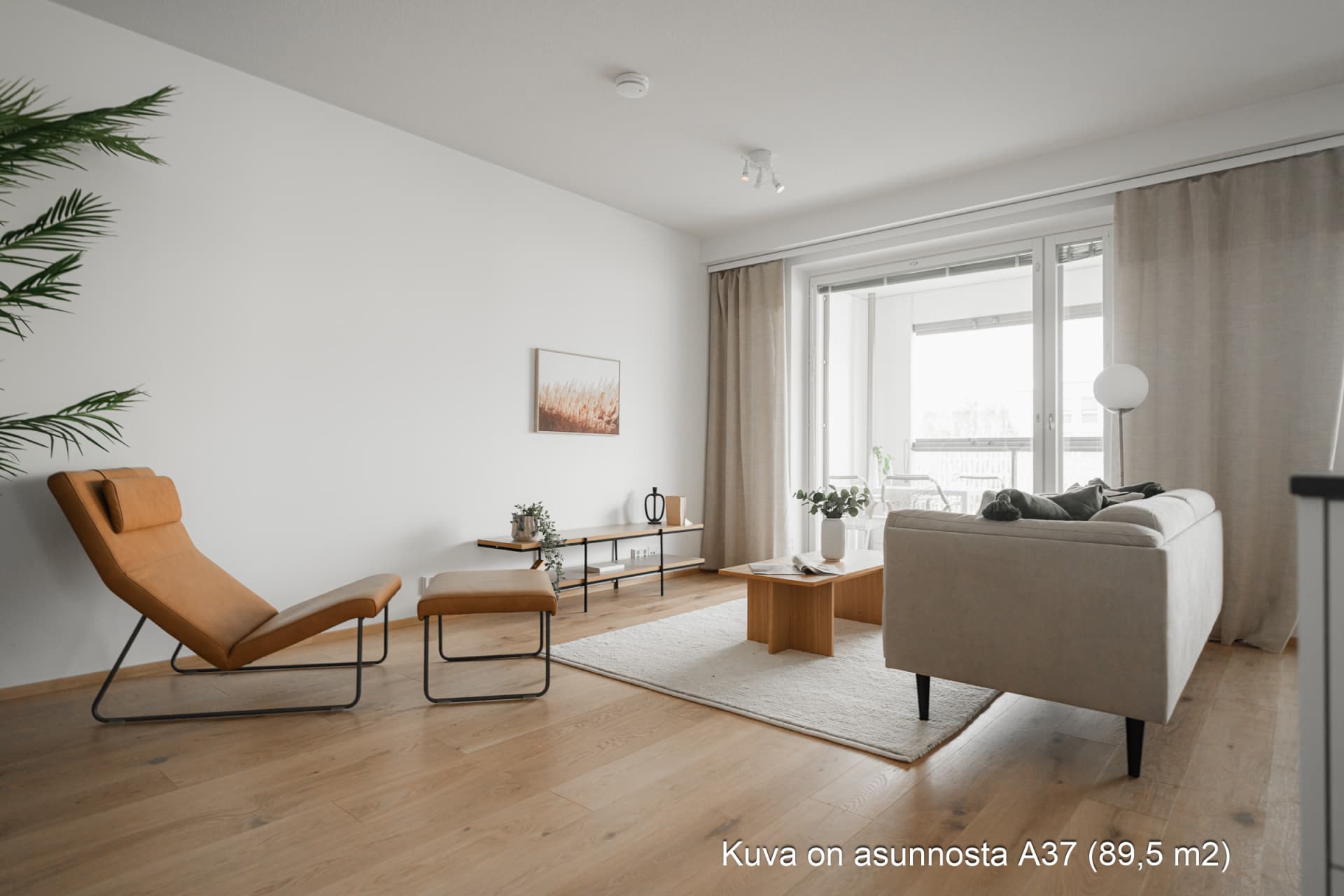 Myytävät asunnot Espoon Tuultentietäjä, Tapiola. Kuva on Espoon Tuultentietäjän asunnosta A 37.