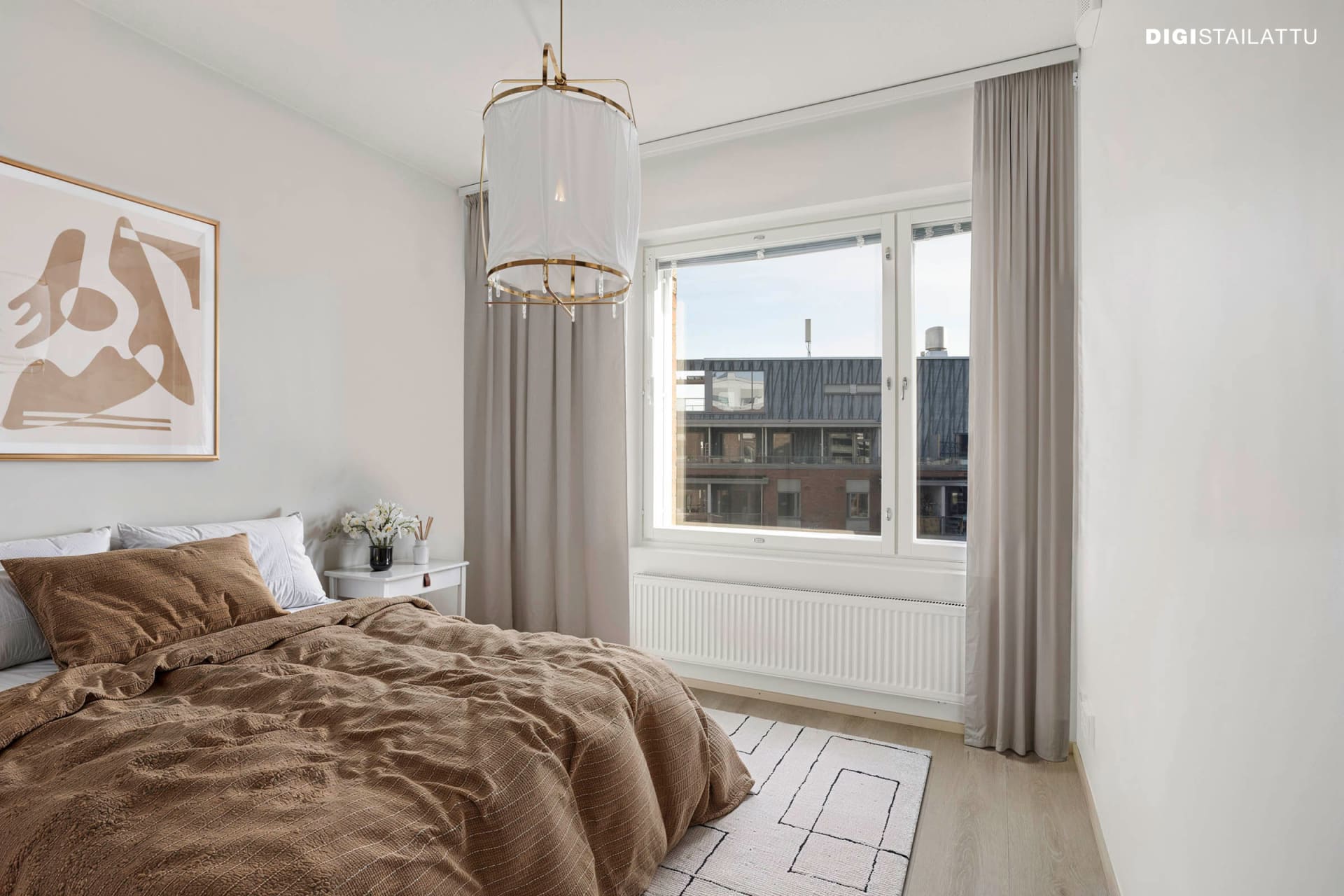 Myytävät asunnot Helsingin Gunnel, Arabianranta. Digistailattu kuva Helsingin Gunnelin asunnosta G 260.