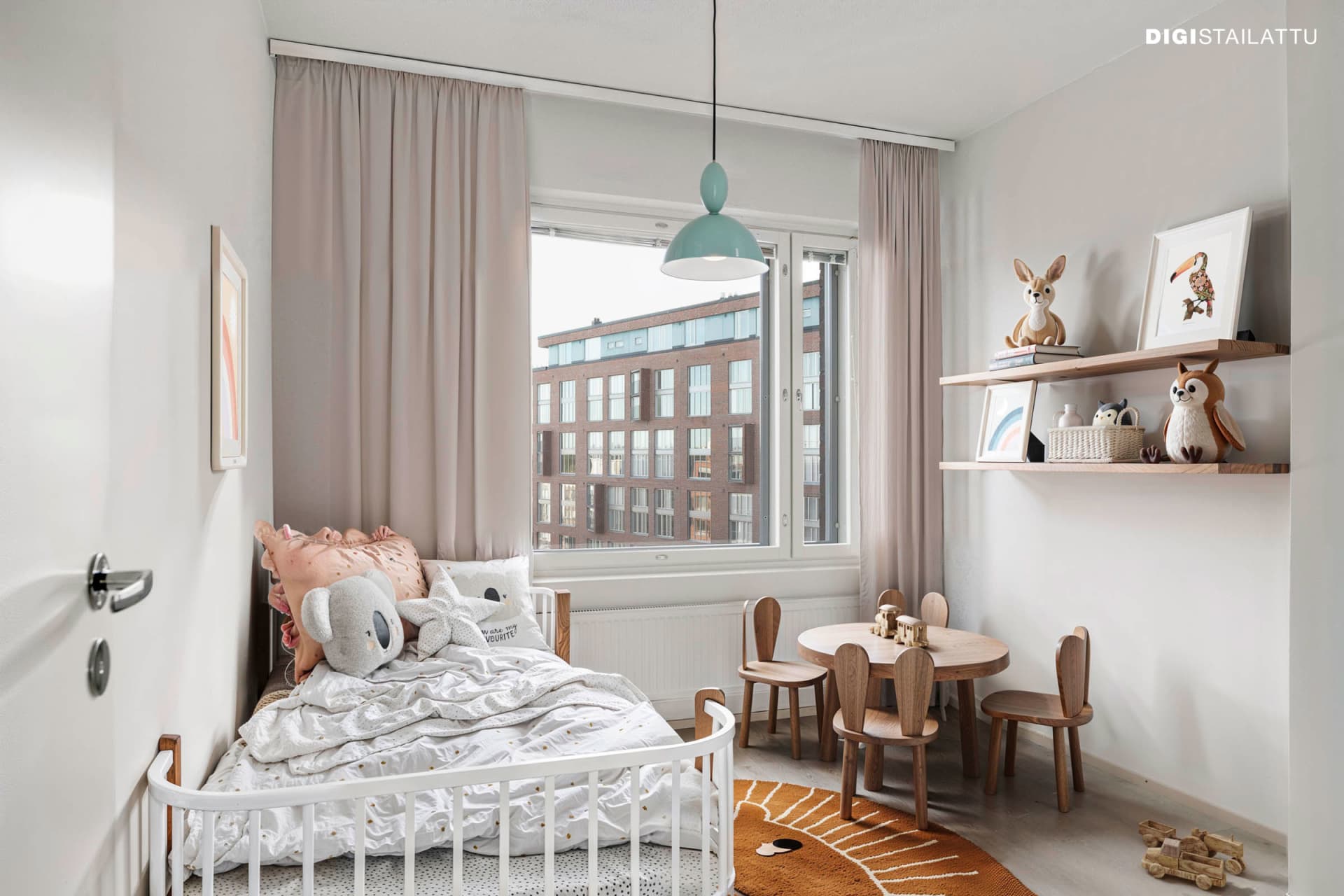 Myytävät asunnot Helsingin Gunnel, Arabianranta. Digistailattu kuva Helsingin Gunnelin asunnosta G 260.