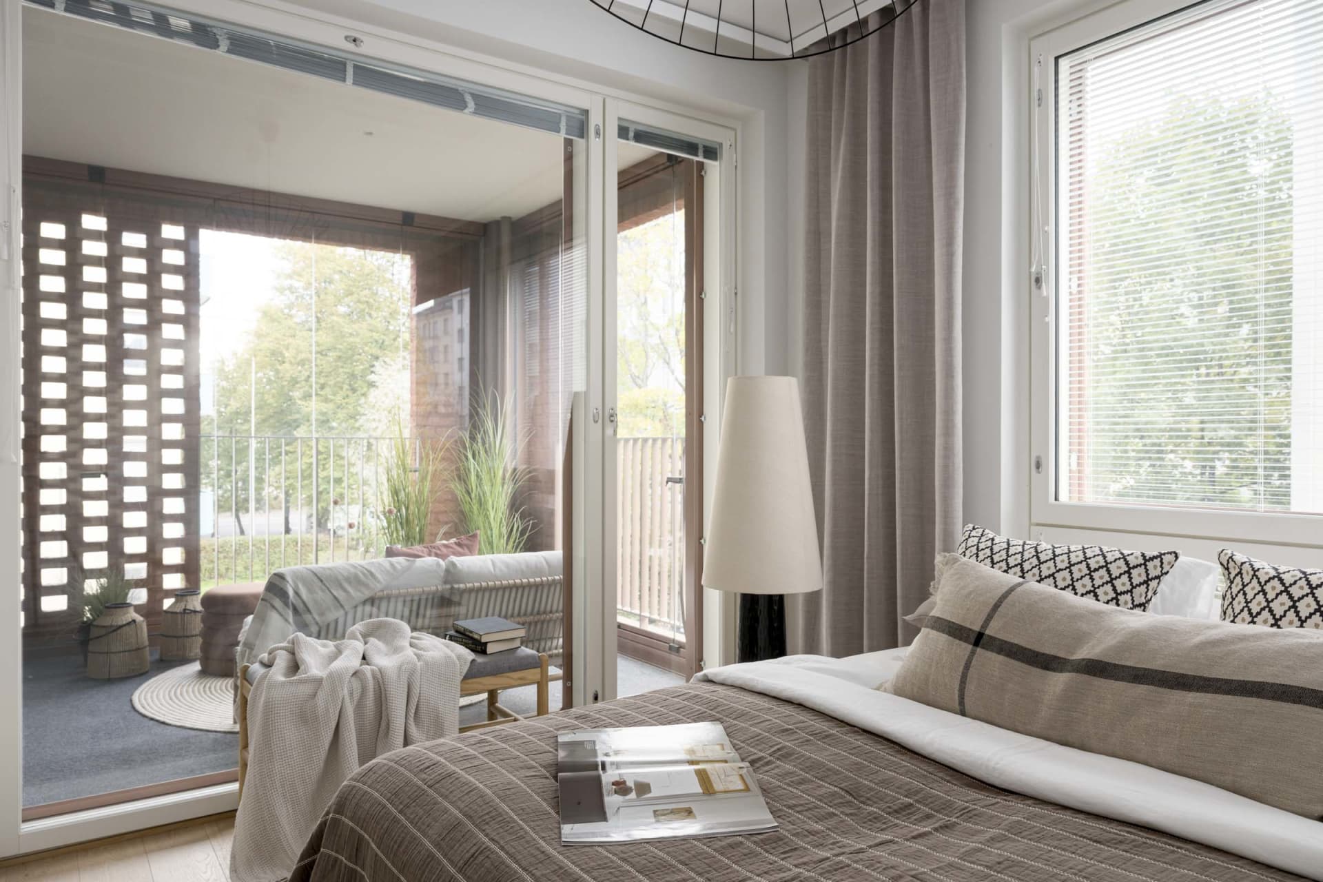 Myytävät asunnot, Helsingin Waltari, Töölöntulli, Meilahti, Stailattu kuva asunnosta A 1.