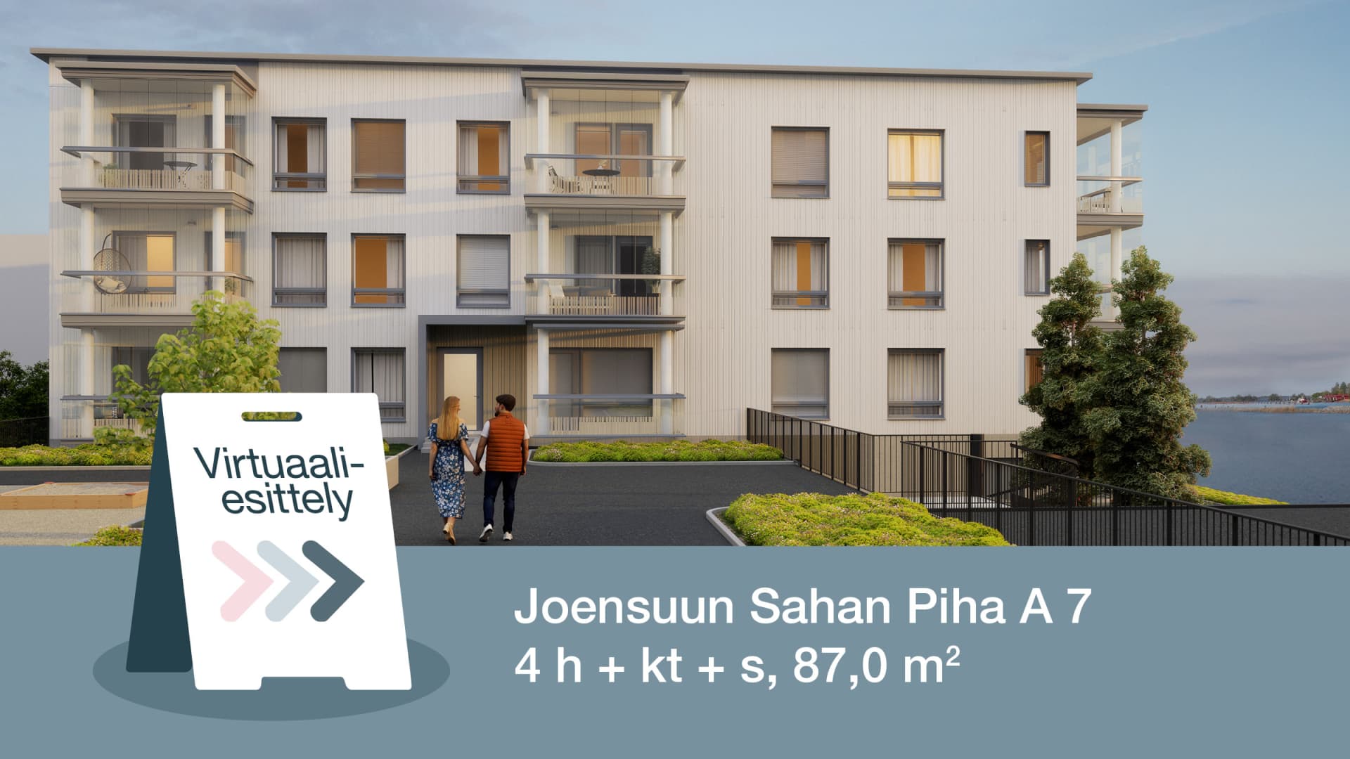 Myytävät asunnot Joensuun Sahan Pihasa, Penttilänrannassa