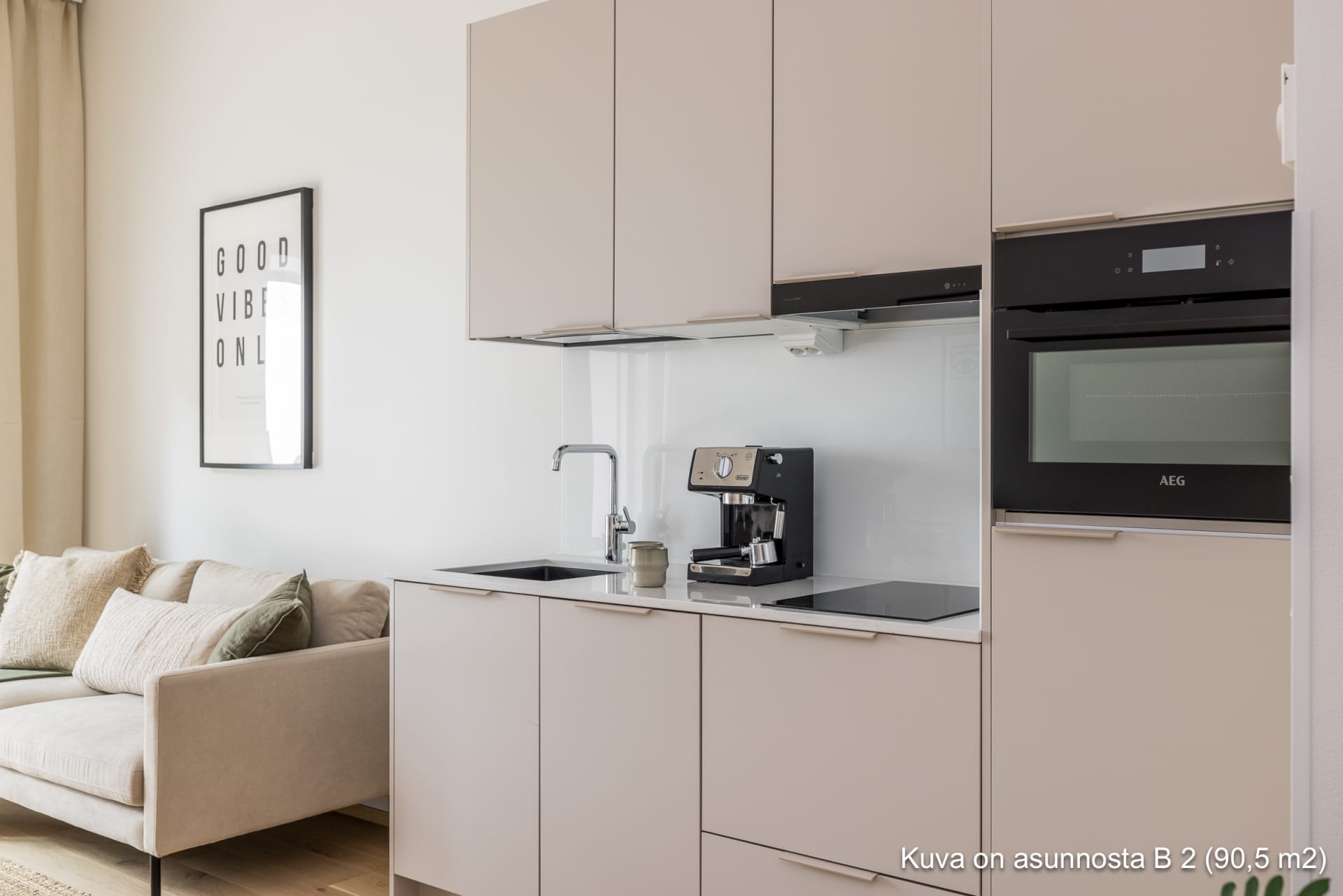 Kuva asunnon parvekkeesta