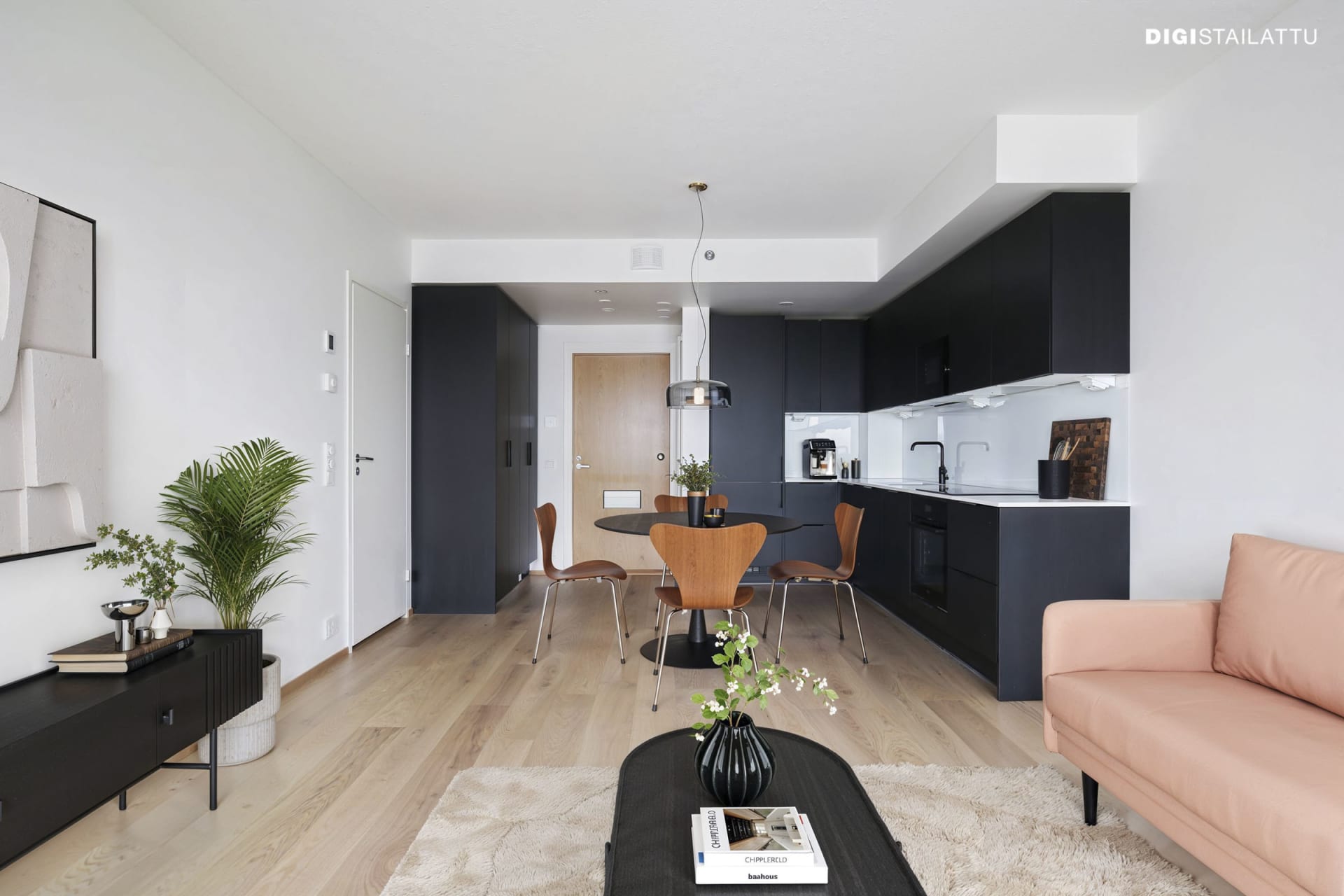 Kuva on digistailaus Tuultentietäjän asunnosta. 