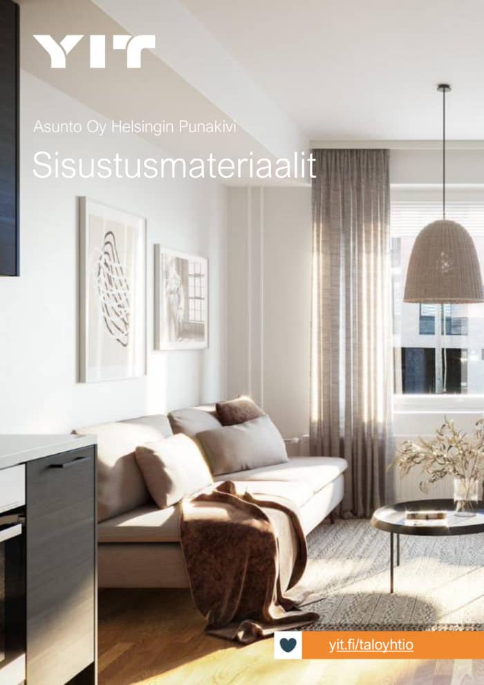 Myytävät asunnot Helsinki, Vuosaari - Helsingin Punakivi, sisustusmateriaalit - YIT