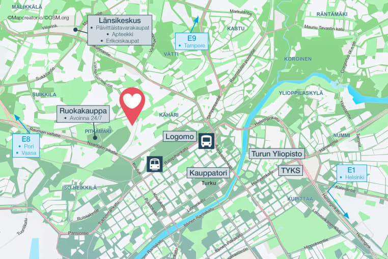 Myytävät asunnot Turku, Pukkila - YIT