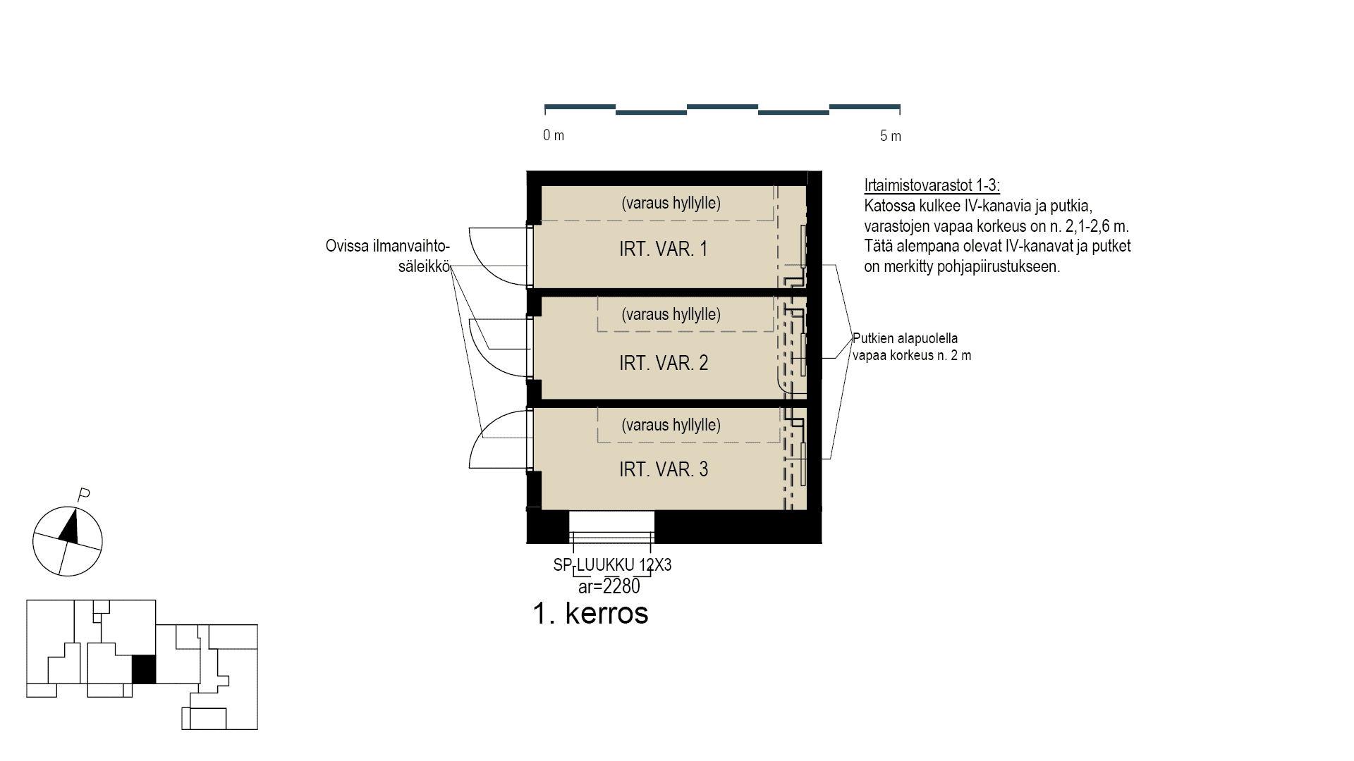 Asunto VA 2 | varasto | 5,5m² 