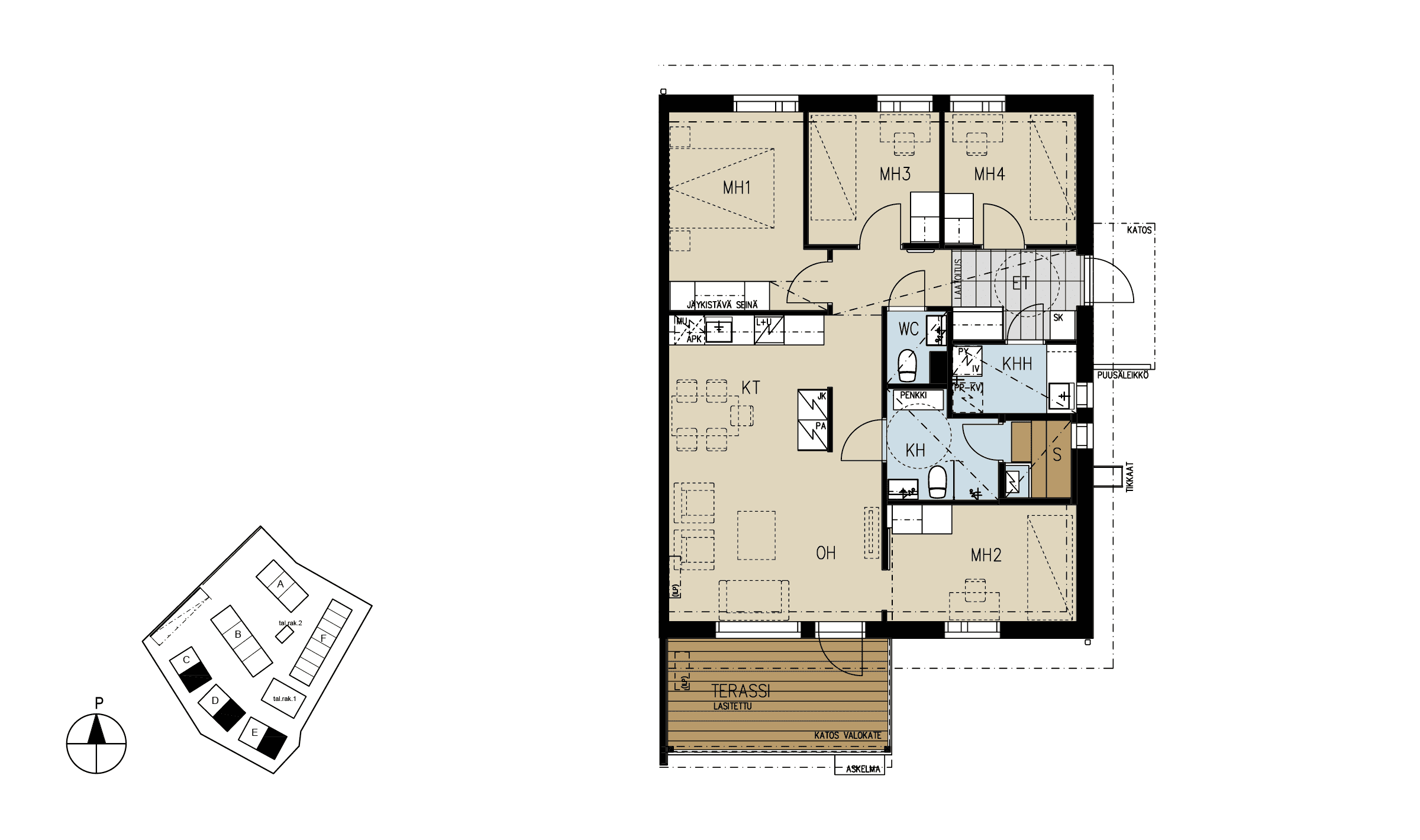 Asunto C 9 | 5h+kt+s | 83,5m² 