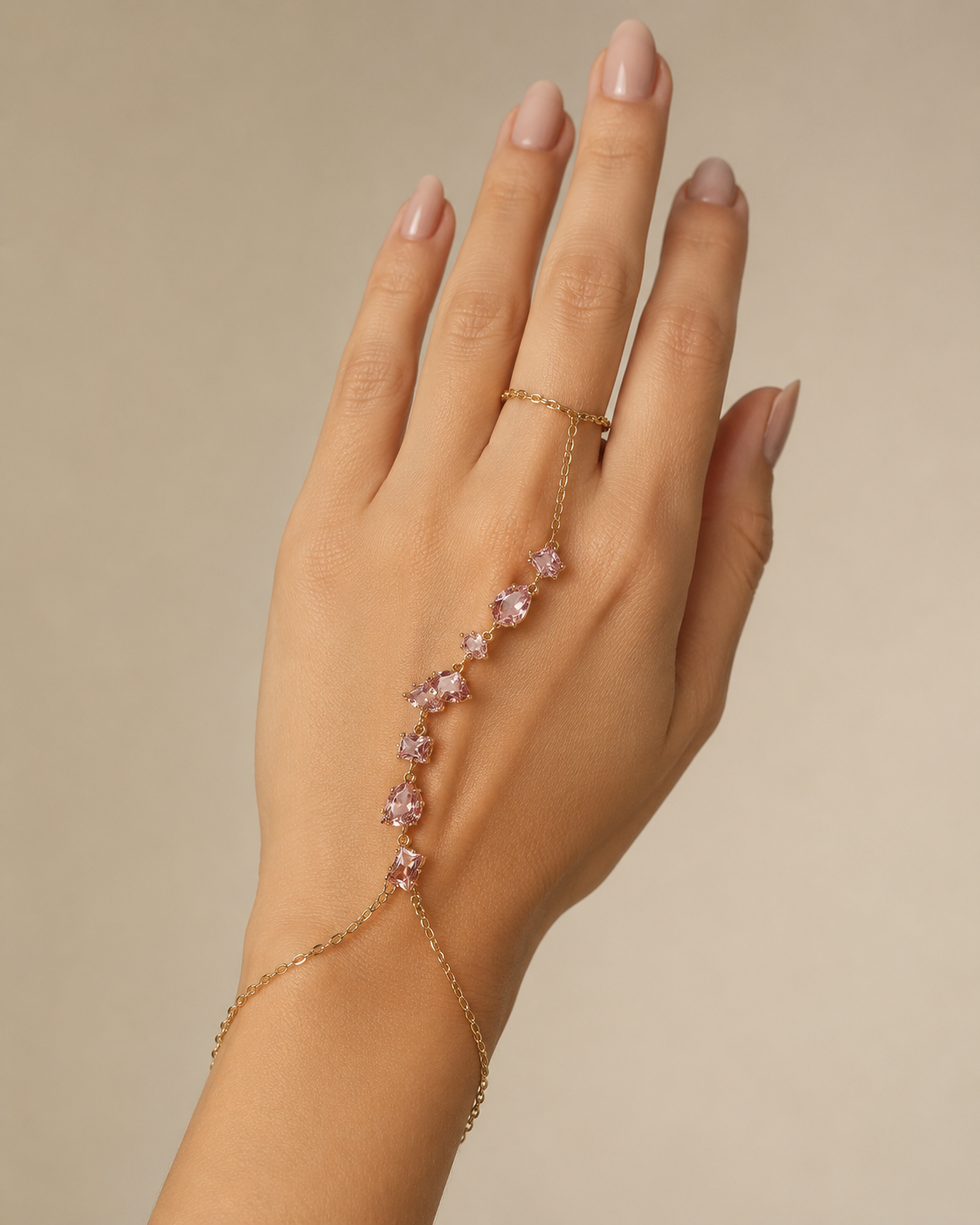 Prism Gemstone Hand Chain (3 Variants