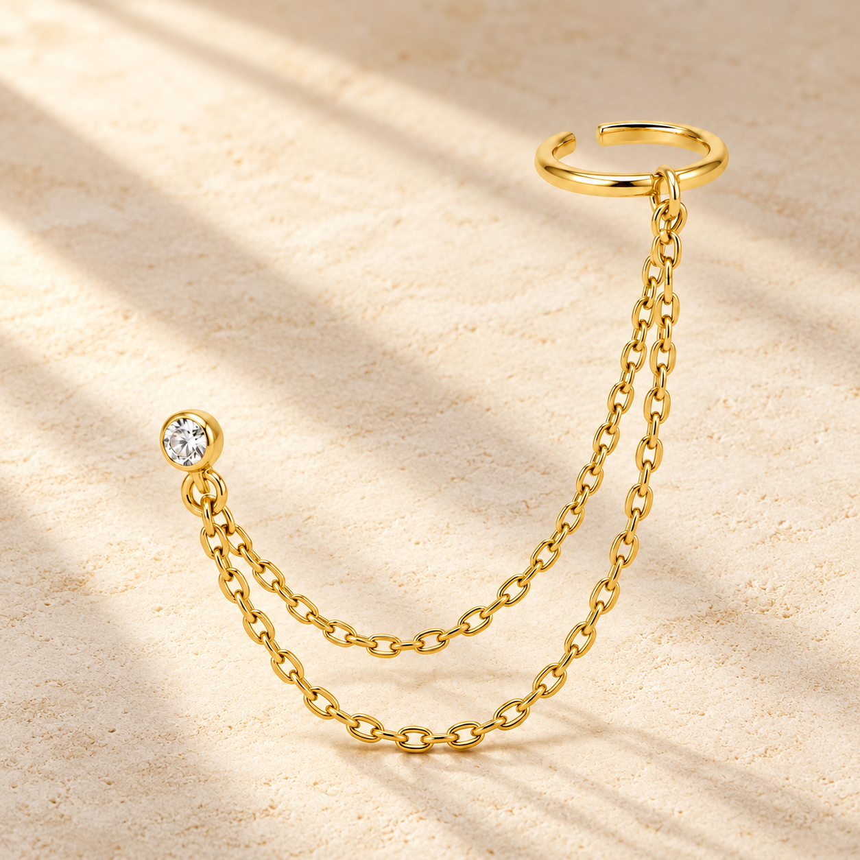 Aurelia Double-Chain Ear Cuff