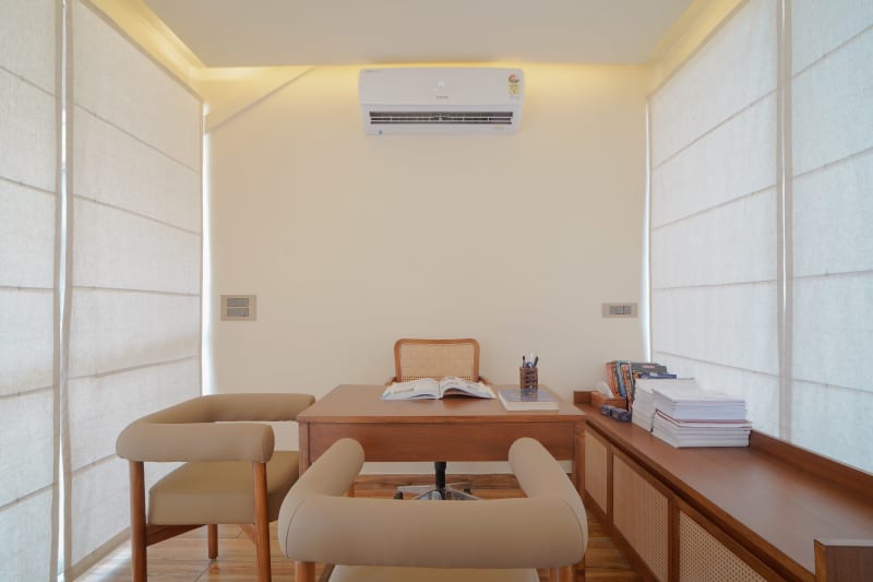 Doctor desk and chairs with cabinet