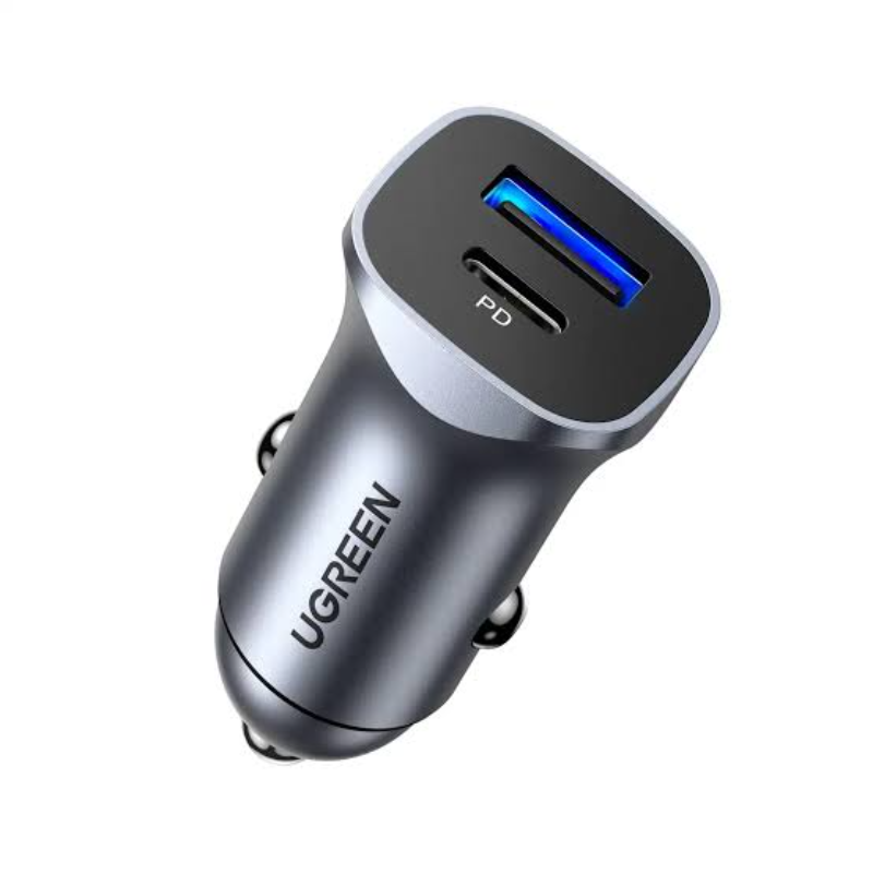 UGREEN 30780 Aluminum PD 24W Fast Car Charger Adapter