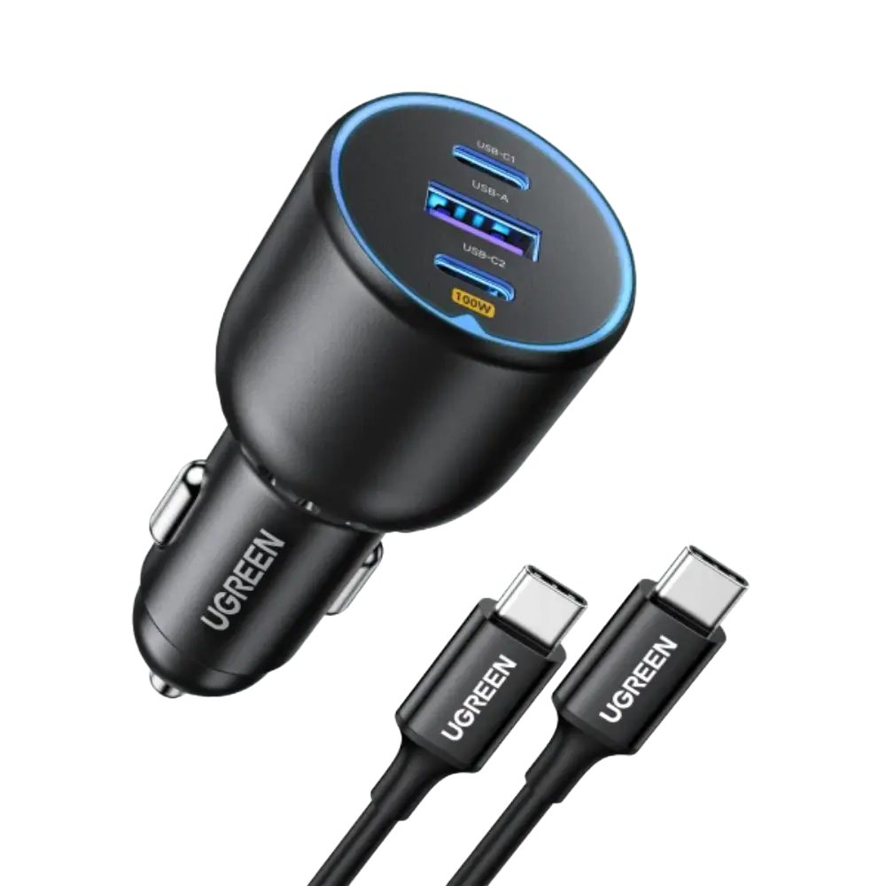 UGREEN 130W 55511 3-Port USB-C PD Car Charger