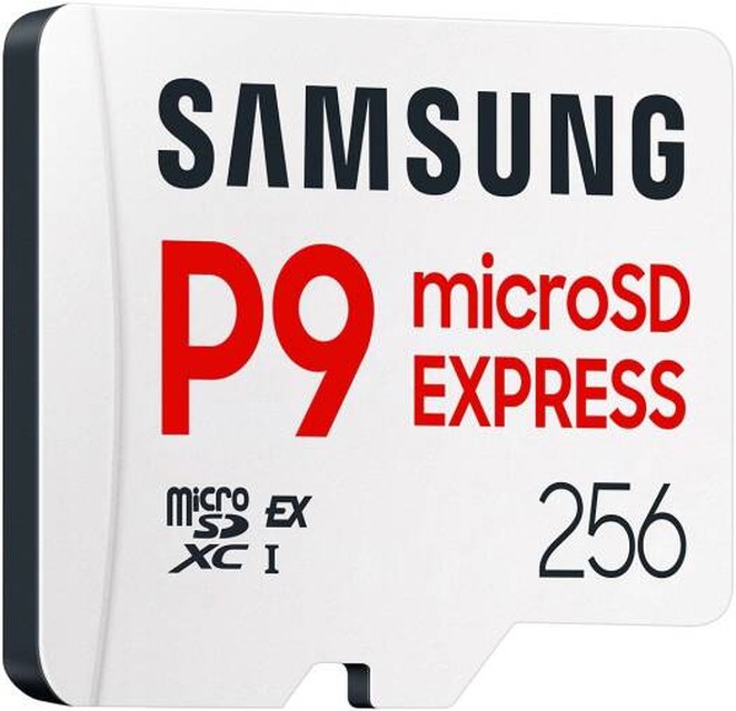 Samsung P9 Express microSD Express Card, 256GB microSDXC Memory Card, Up to 800 MB/s, for Nintendo-Switch 2, (MB MK256T/AM)