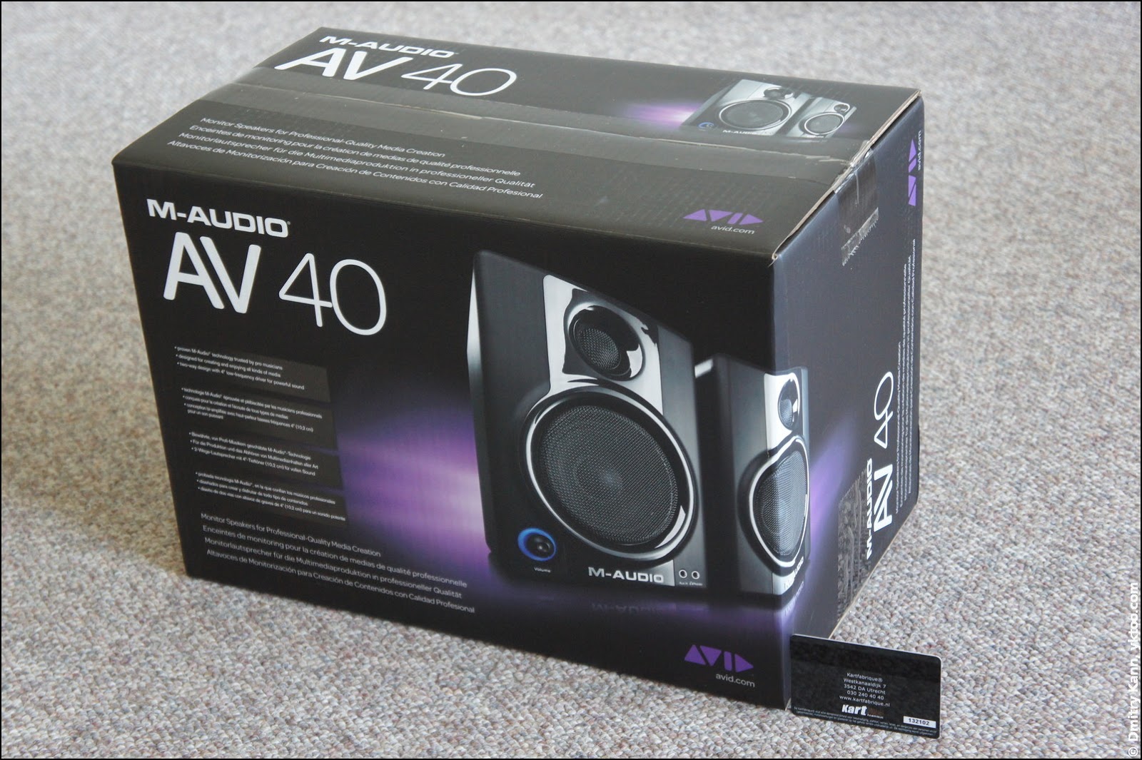 m-audio studiophile av 40 40 watts 2.0 speakers