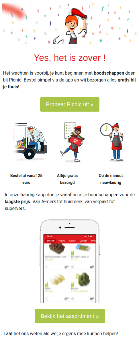 Edele Plaats Efficiënt Picnic: online supermarket review | Yktoo