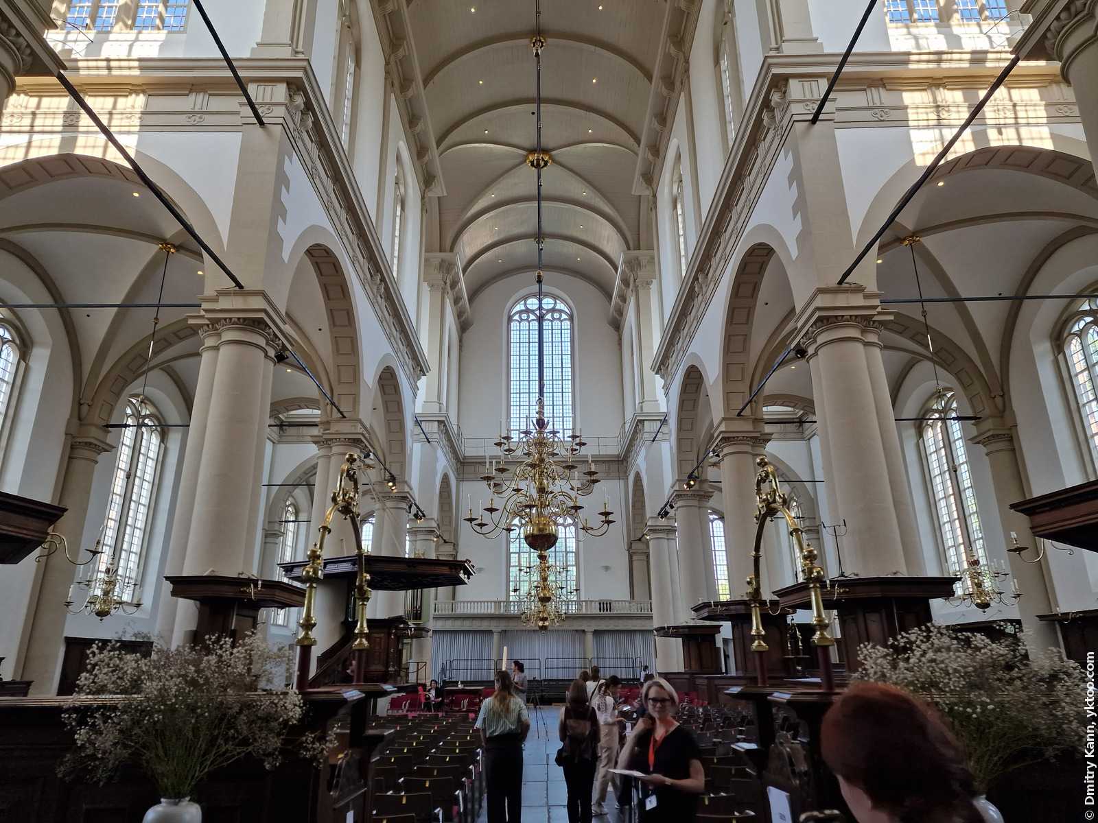 В церкви Westerkerk, Амстердам.