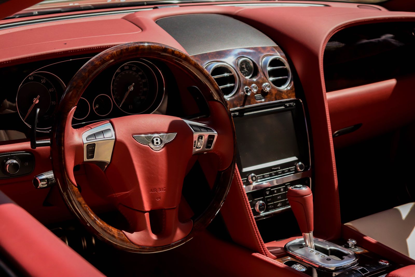 Bentley interior cockpit — BCH Supercar Hire